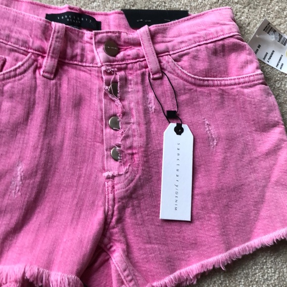 💥Sanctuary button up shorts size 24 - Picture 1 of 8